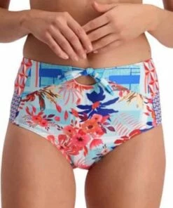 Piha Tartan Mix Knot High Waist Pant Multi