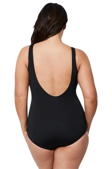 Poolproof Mastectomy Pintuck One Piece Black 2 Poolproof Mastectomy Pintuck One Piece Black - Image 2