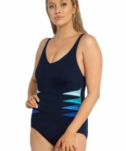 Poolproof Triangle Tank One Piece Navy/Opal