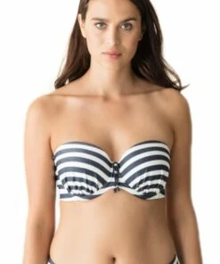Prima Donna California E Cup Bandeau Navy/White 14 Prima Donna California E Cup Bandeau Navy/White -Cheap Swimweargalore Store prd4004917e prima donna california e cup bandeau navy white 1