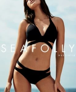 Seafolly Active Split Band Hipster Black -Cheap Swimweargalore Store pre16 rgb active pt logo 1 1
