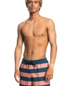 Quiksilver Mens Stripe Mystic Session 17" Boardshort Blue/White -Cheap Swimweargalore Store quieqyjv03731.997 quiksilver mens stripe mystic session 17 boardshort2 1