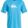 Quiksilver Mens Solid Streak Short Sleeve Suntop Ocean