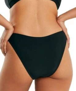 RAQ Plain 90's High Leg Brief Red -Cheap Swimweargalore Store raq201804.001 raq apparel plain 90 s high leg brief2 3