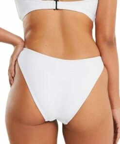 RAQ Plain 90's High Leg Brief Red -Cheap Swimweargalore Store raq201804.100 raq apparel plain 90 s high leg brief2 1