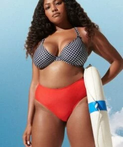 RAQ Gingham GG/H Cup Underwire Halter Black -Cheap Swimweargalore Store raq201804a campaign 1