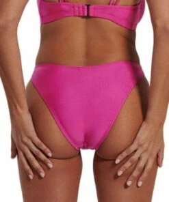 RAQ Shimmer 90's High Leg Brief Elec Blue -Cheap Swimweargalore Store raq201804c.523 raq apparel shimmer 90 s high leg brief 2