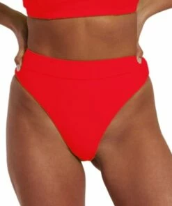 RAQ Plain High Waist High Leg Brief Cobalt -Cheap Swimweargalore Store raq202002.600 raq apparel plain high waist high leg brief 1