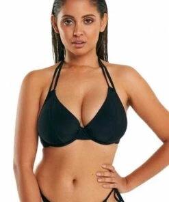 RAQ Plain E/F Cup Halter Lilac -Cheap Swimweargalore Store raq601904ef.001 raq apparel plain e f cup halter 1