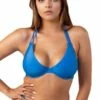 RAQ Blue Shimmer GG/H Cup Underwire Halter Elec Blue