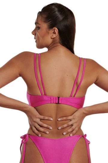 RAQ Shimmer D/DD Cup Underwire Halter Pink 2 RAQ Shimmer D/DD Cup Underwire Halter Pink - Image 2