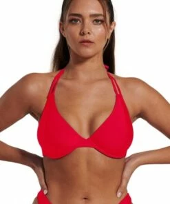 RAQ Plain E/F Cup Halter Lilac -Cheap Swimweargalore Store raq601905ef.600 raq apparel plain e f cup underwire halter1 1