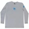 Rip Curl Mens Icons Long Sleeve Suntop Light Grey