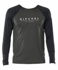 Rip Curl Mens Shockwaves Relax Suntop Black