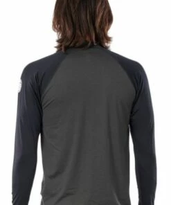 Rip Curl Mens Shockwaves Relax Suntop Black -Cheap Swimweargalore Store rip curl mens shockwaves long sleeve suntop black 3 1