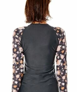 Rip Curl Sunset Waves Long Sleeve Suntop Multi -Cheap Swimweargalore Store rip curl sunset waves ls sun top black 2 1