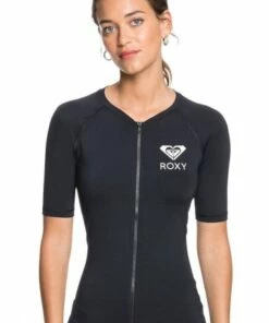 Roxy Essentials Zip Suntop Black