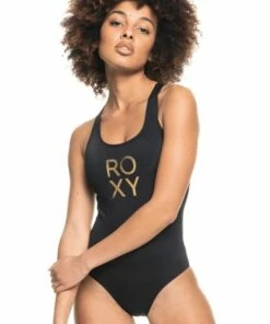 Roxy Fitness Logo One Piece Hibiscus -Cheap Swimweargalore Store roxerjx103332.001 roxy fitness logo one piece 1