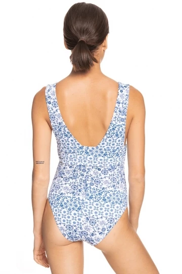 Roxy Paisley Sunset Boogie One Piece Blue/White 2 Roxy Paisley Sunset Boogie One Piece Blue/White - Image 2