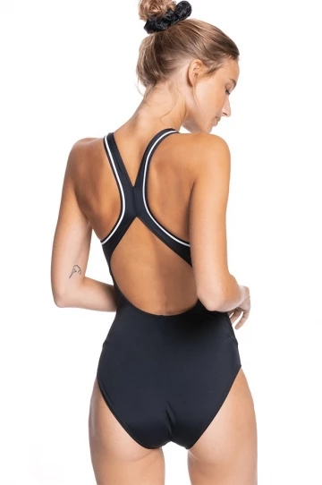 Roxy Fitness Sporty One Piece Black 2 Roxy Fitness Sporty One Piece Black - Image 2