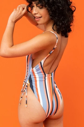 Roxy Beach Classics V Neck One Piece Multi 6 Roxy Beach Classics V Neck One Piece Multi - Image 6