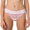 Rip Curl Navy Beach Hi Leg Cheeky Pant Dusty Rose