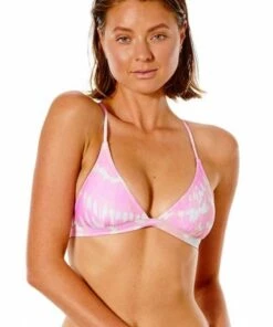 Rip Curl Classic Surf Dye Cross Back Tri Pink
