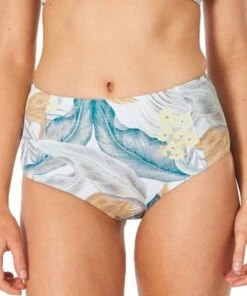 Rip Curl Tropic Sol Hi Waist Cheeky Pant Vanilla