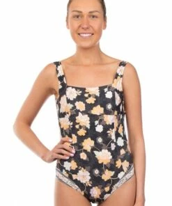 Rip Curl Surf Gypsy D/DD Cup One Piece Washed Black