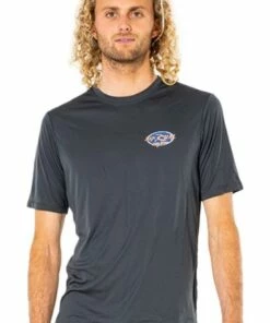 Rip Curl Mens Fader Surflite Suntop Blue -Cheap Swimweargalore Store rpcwly2fm.015 rip curl mens fader surflite suntop1