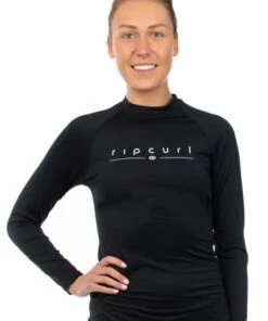Rip Curl Golden Rays Long Sleeve Suntop Black
