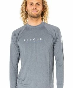 Rip Curl Mens Shockwaves Relax Suntop Black -Cheap Swimweargalore Store rpcwly3mm.020 rip curl mens shockwaves relax suntop1 3