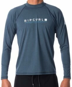 Rip Curl Mens Shockwave Relaxed Long Sleeve Rashie Black -Cheap Swimweargalore Store rpcwly7mm.440 rip curl mens shockwave relaxed long sleeve suntop