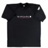 Rip Curl Mens Shockwave Relaxed Short Sleeve Suntop Black