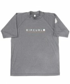Rip Curl Mens Shockwave Relaxed Short Sleeve Suntop Black -Cheap Swimweargalore Store rpcwly7nm.020 mens shockwave relaxed short sleeve suntop front 1