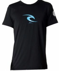 Rip Curl Mens Icon Short Sleeve Suntop Grey -Cheap Swimweargalore Store rpcwlyxlm.001 rip curl mens icon short sleeve suntop1 1