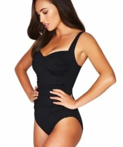 Sea Level Twist Front One Piece Black -Cheap Swimweargalore Store s20 sl2976p black 18177 be 568 1