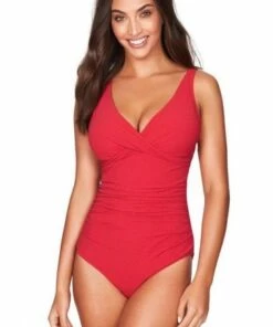 Sea Level Cross Front One Piece Black -Cheap Swimweargalore Store sea level australia one piece red rib cross front multifit one piece 3765455290411 2
