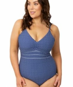 Seafolly Beach Belle DD Cup One Piece Blue