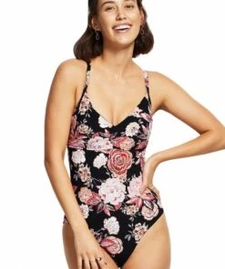 Seafolly Vida Blooms DD Cup One Piece Black -Cheap Swimweargalore Store sea10812dd692 seafolly vida blooms dd cup one piece2