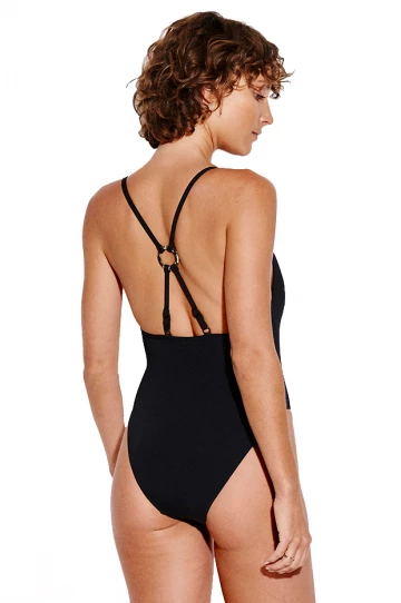 Seafolly Active Ring Front One Piece Black 2 Seafolly Active Ring Front One Piece Black - Image 2