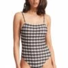 Seafolly Portofino Square Neck One Piece Black
