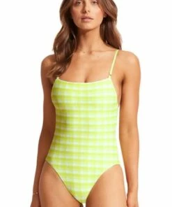 Seafolly Portofino Square Neck One Piece Black -Cheap Swimweargalore Store sea10880939.339 seafolly portofino square neck one piece