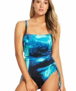 Seafolly Ocean Ombre DD Cup One Piece Blue -Cheap Swimweargalore Store sea10888dd641seafolly ocean ombre dd cup one piece2