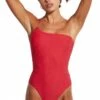 Seafolly Twilight One Shoulder One Piece Chilli Red