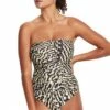 Seafolly Mandalay DD Cup Bandeau One Piece Olive