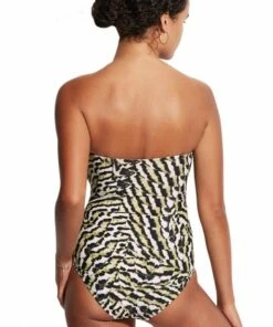 Seafolly Mandalay DD Cup Bandeau One Piece Olive -Cheap Swimweargalore Store sea11030dd985.301 seafolly mandalay dd cup bandeau one piece1