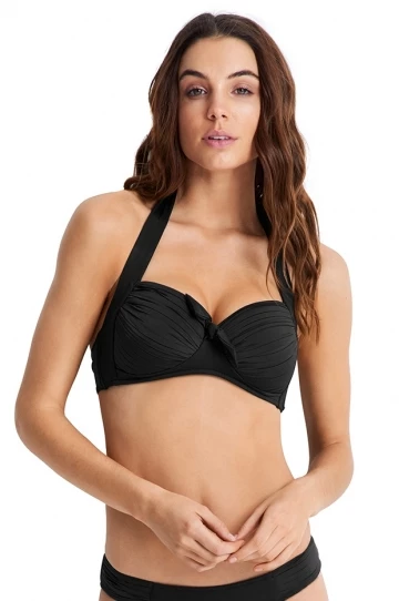 Seafolly Soft Cup Halter Black 1 Seafolly Soft Cup Halter Black