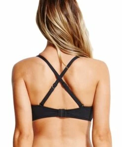 Seafolly F Cup Halter Chilli Red -Cheap Swimweargalore Store sea30548f065 seafolly f cup halter black 1 1
