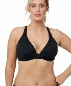 Seafolly F Cup Halter Chilli Red -Cheap Swimweargalore Store sea30548f065.001 seafolly seafolly f cup halter front